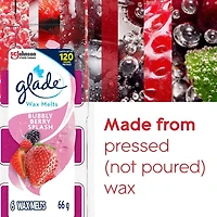 Glade® Wax Melt Air Freshener Refills, Bubbly Berry Splash, 6 Melts