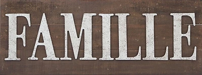hometrends Wooden Famille Plaque with Pop up Letters