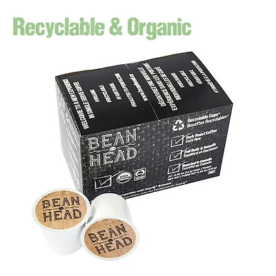 Café biologique K-Cup de première qualité en godets individuels recyclables