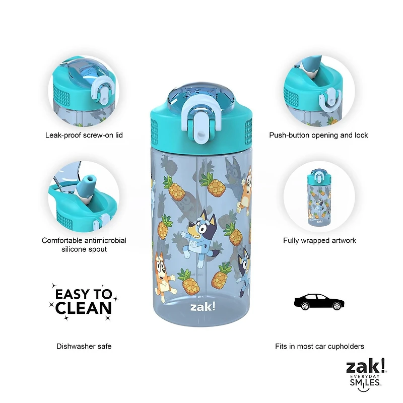 Zak Designs Bluey Bouteille de Parc 16oz Bluey Bouteille de Parc 16oz