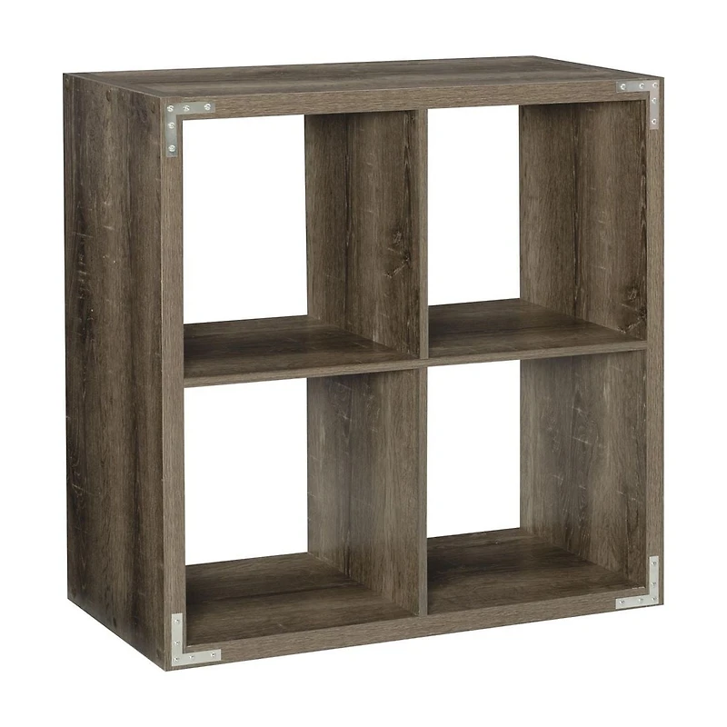Gorham 4 Cubby Storage Cabinet in Grey