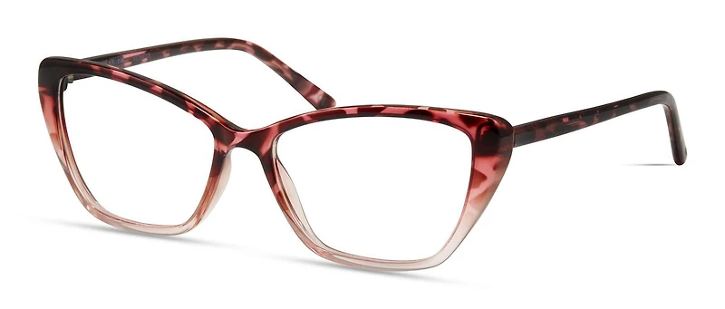 Colour Block Womens Prescription Eyeglasses, Vcwc18, Pink Tortoise Gradient, 53-15-135