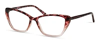 Colour Block Womens Prescription Eyeglasses, Vcwc18, Pink Tortoise Gradient, 53-15-135