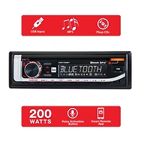 Dual Electronics XDC100BT Single DIN Car Stereo with CD Player, Bluetooth, USB