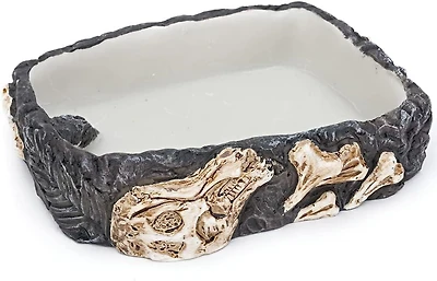 Penn Plax Fossile-Rock Plat Nourriture/Eau