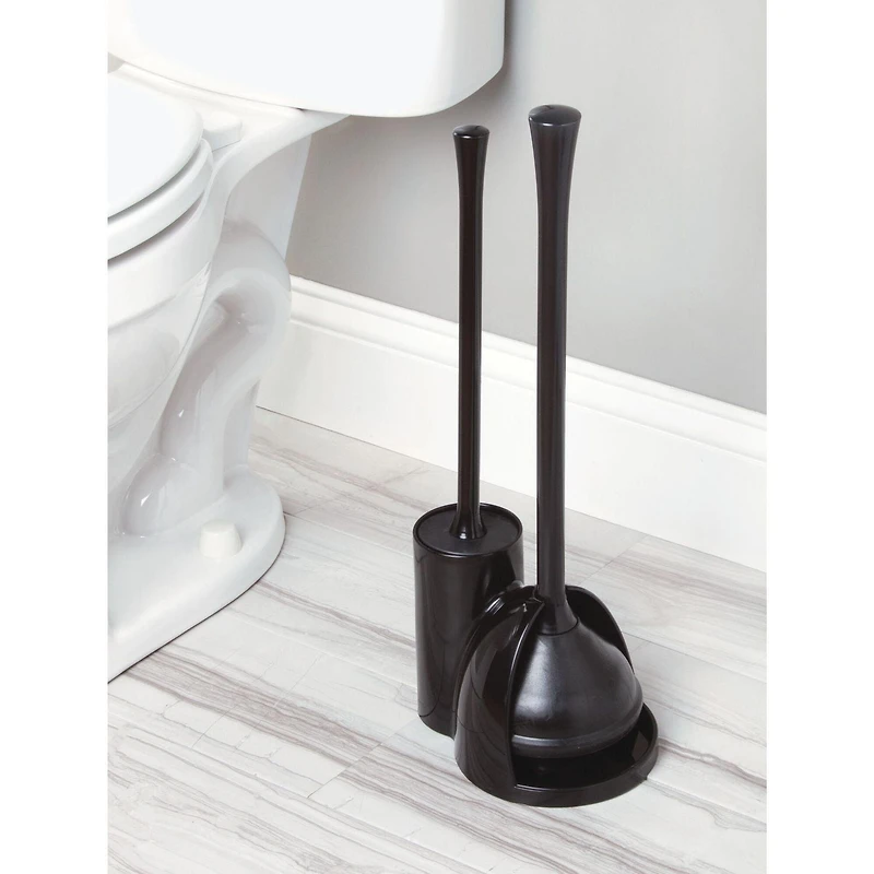 Mainstays Una Fin Bol Brosse, Noir Ensemble combiné pour salle de bain