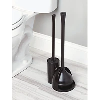 Mainstays Una Fin Bol Brosse, Noir Ensemble combiné pour salle de bain