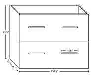 in. W Wall Mount Dawn Grey Vanity Set For 1 Hole Drilling Beige Top Biscuit UM Sink AI