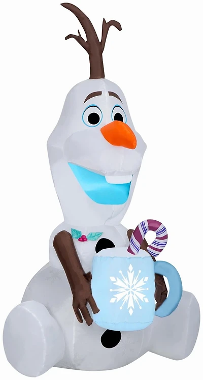 Airblown-Frozen 2 Olaf Holding Hot Cocoa-MD-Disney (WMCA)
