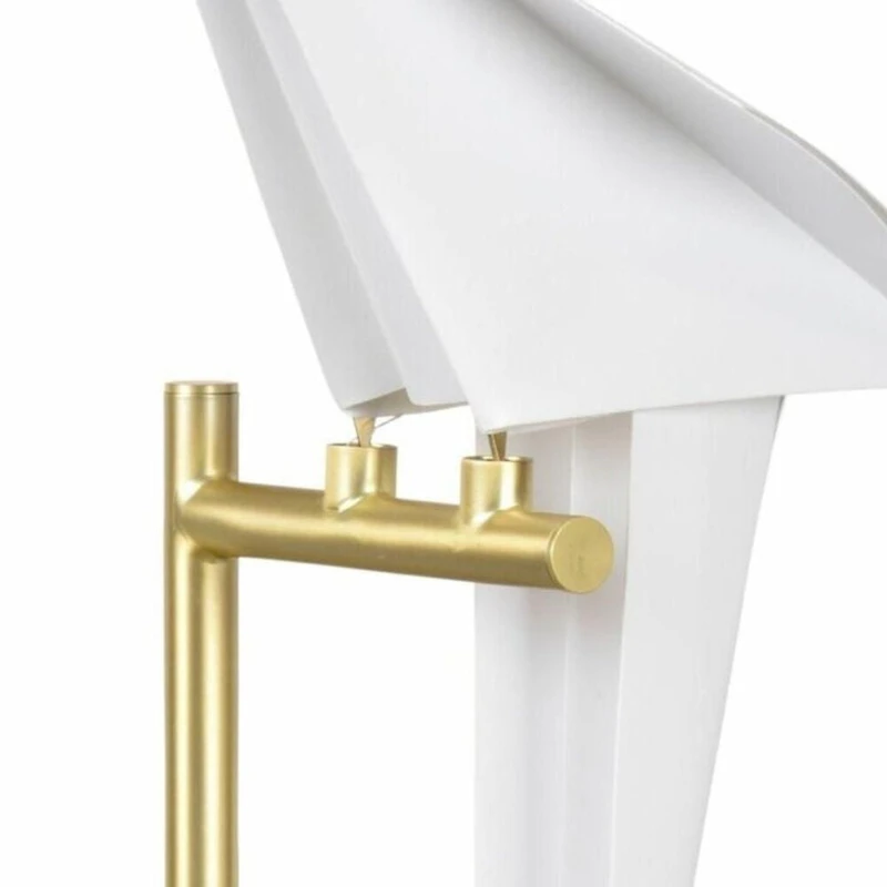 ORIGAMI TABLE LAMP<br>PVC + Iron Material<br><br>Gold Metal with white shade