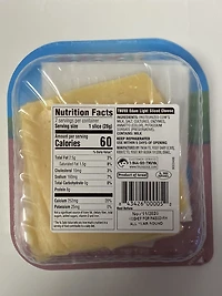Fromage Tranche Légère Tnuva Emek  (Edam) Eng value same as french