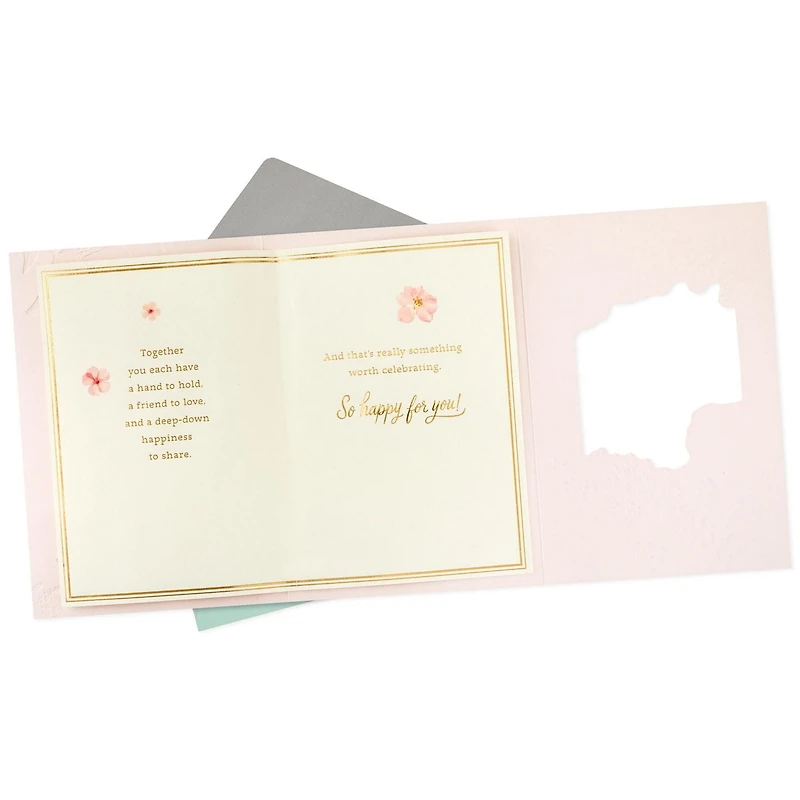 Carte de mariage, carte de fête prénuptiale, carte de fiançailles (« Wonderful Couple »)