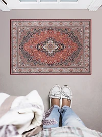 Tapis d'appoint Emerald Barton crème & gris de 3 pi 3 po x 5 pi