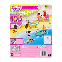 Barbie Barbie World Coffret de jeu avec accessoires Vie en hamac - Exclusivité Walmart Âges 3+