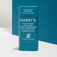 Antisudorifique pour hommes en bâton extra puissant avec protection accrue contre les odeurs et la sueur Harry’s, parfum Pierre – 70 g