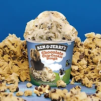 Crème Glacée Ben & Jerry's Pâte à Biscuits aux Grains de Chocolat 473 mL