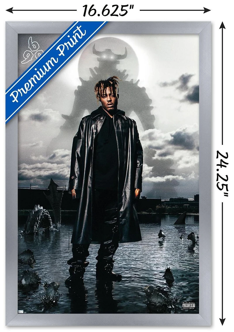 Juice WRLD - Fighting Demons Album Cover Wall Poster, 22.375" x 34"