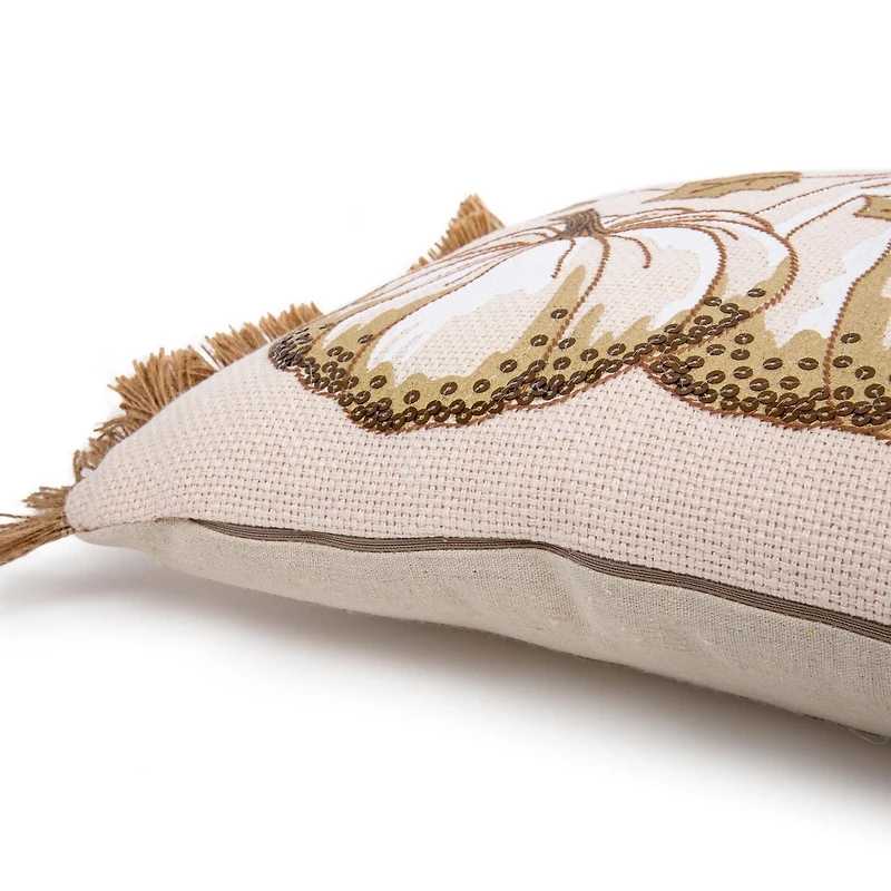 Truu Design Decorative "Hello Fall" Pumpkin Throw Pillow