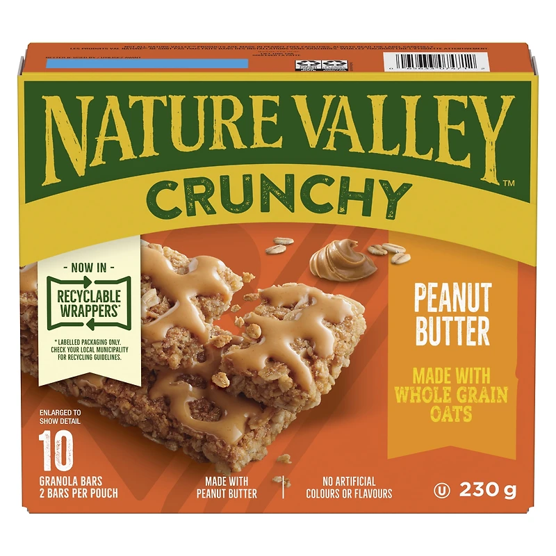 Nature Valley Crunchy Granola Bars, Peanut Butter 5 sachet x 46 g, 230 g