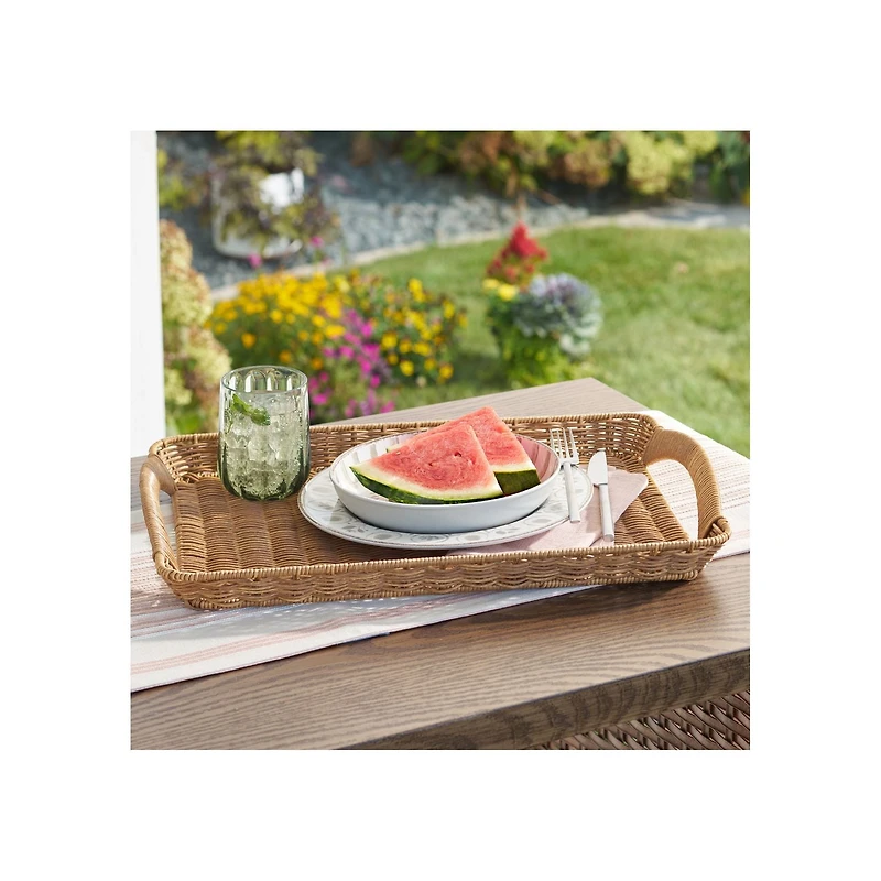 Better Homes & Gardens Rattan Serving Tray