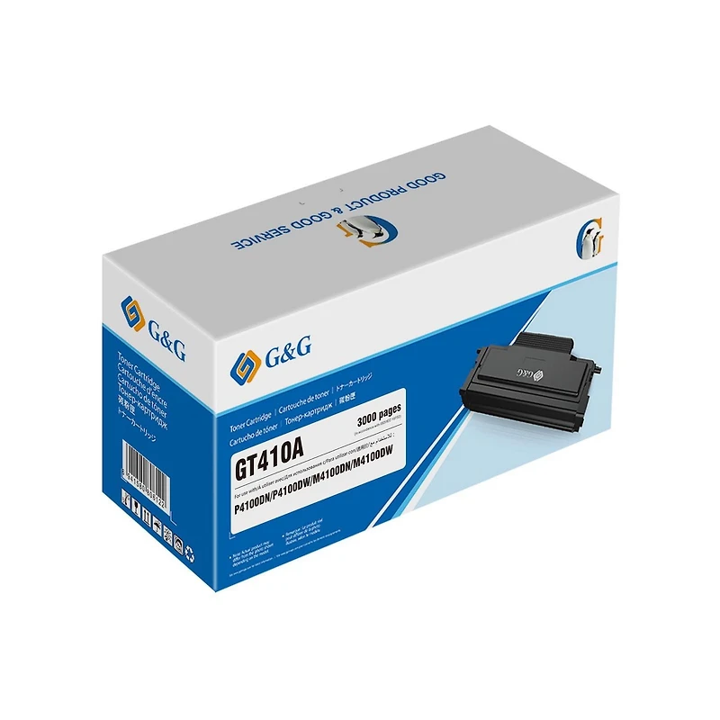 Cartouche de toner noir G&G GT410A, rendement standard