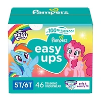 Sous-vêtements d’entraînement Pampers Easy Ups SUPER POUR FILLES 46CT