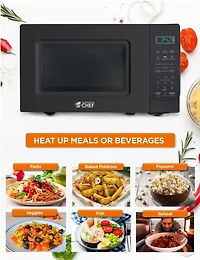 Micro-ondes Commercial Chef de 0,7 pi³ avec 10 niveaux de puissance, micro-ondes de 700 W avec affichage numérique, micro-ondes de comptoir