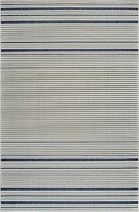Tapis d'interieur exterieur abstrait Rug Branch Maise, bleu creme, moderne - Entree, couloir, salle de bain et cuisine