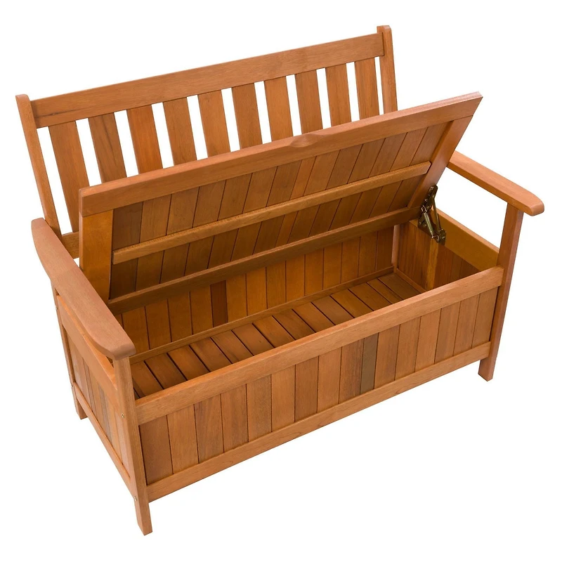 Banc de rangement extérieur den bois massif Miramar