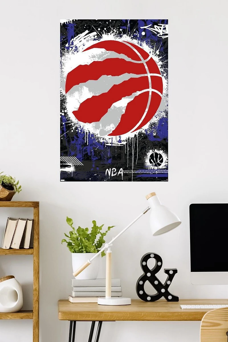 NBA Toronto Raptors - Maximalist Logo 23 Wall Poster, 22.375" x 34"