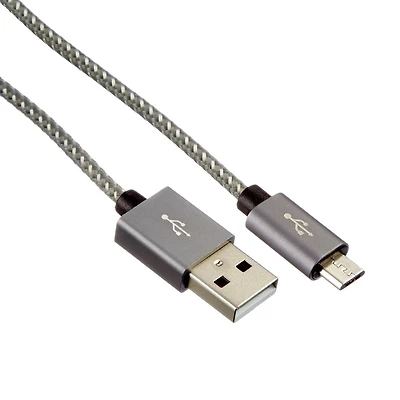 Câble Micro-USB haut de gamme blackweb de 10 pi