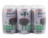 Taisun Grass Jelly Drink, Honey Herbal Tea with Grass Jelly