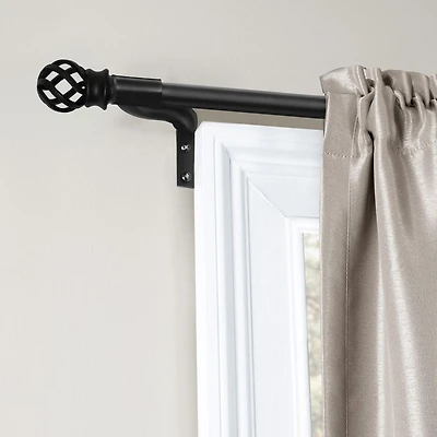 Smart Rods Tige Ajustable Café, Installation Facile, Sans Mesure, avec Embouts Décoratifs Ajustable de 122 à 305 cm