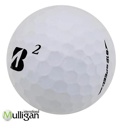 Mulligan - 60 Bridgestone e12 Speed (B) 5A Recycled Used Golf Balls, White