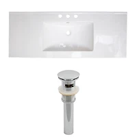 American Imaginations 39.75-in. W Ceramic Top Set White AI-15559