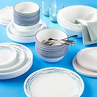 Ensemble de vaisselle Corelle® bleu océan 12 pièces Ensemble de 12 pièces Corelle®