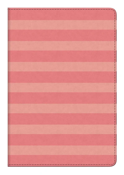 Markings by C.R. Gibson Medium Leather Flexi Journal, Pink Stripe