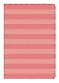 Markings by C.R. Gibson Medium Leather Flexi Journal, Pink Stripe