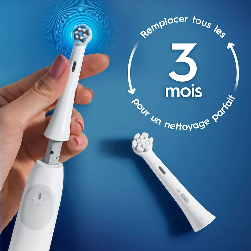 Oral-B iO Gum & Sensitive Replacement Heads, Electric Toothbrush Brush Heads, White