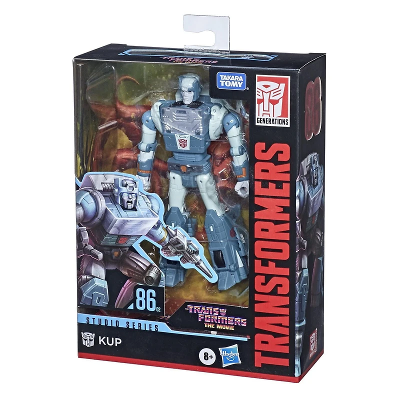Transformers Toys Studio Series 86-02 Deluxe Class The Transformers: The Movie 1986 Kup Action Figure - Ages 8 and Up, 4.5-inch