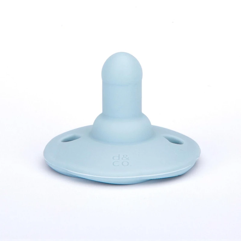 Doddle & Co - Bébé, nourrisson - Sucette en silicone Holland Pop - Étape 2 - Forme naturelle - Paquet de 2 - Pêche / Nuage 9