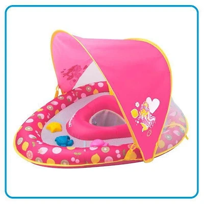 SwimSchool Grow-With-Me Babyboat avec auvent et 3 jouets - Sirène BabyBoat avec auvent et jouets