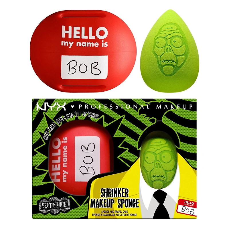 Beetlejuice Shrinker Makeup Sponge Travel Case
