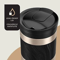 Tasse de voyage en acier inoxydable Contigo Byron 2.0 avec couvercle et poignée SNAPSEAL, 591 ml (20 oz), sucre brun 1 unité