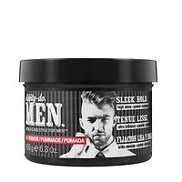 dippity-do MEN 3 in 1 Hair Styling Pomade Hydrating and Smoothing shine pomade with good grooming ingredients including a natural botanical blend to keep your style in control and manageable