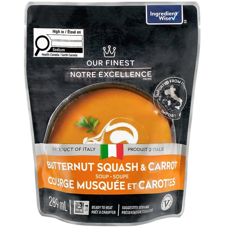 Our Finest Butternut Squash & Carrot Soup, 289 mL