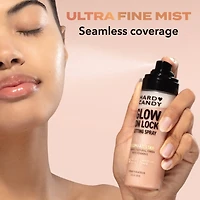 Hard Candy Glow On Lock Setting Spray, Alcohol-Free, 16 Hour Hold,  Luminous Finish, 3.4 fluid ounces