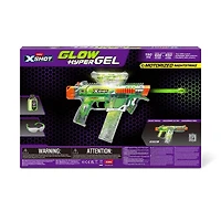 XSHOT Hyper Gel Glow In The Dark NightStrike Blaster (5 000 boulettes Hyper Gel phosphorescentes) de ZURU Mousse Blaster