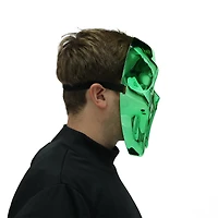 Green Loud Ghost Mask for Adults, Plastic, Unisex, Halloween Costume Accessory for Adults, by Way to Celebrate