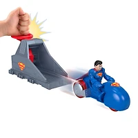 Imaginext Coffret Lanceur DC Super Friends figurine et véhicule, Superman